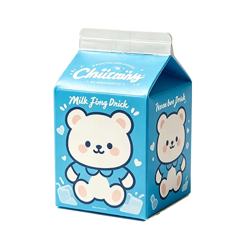 Lait de dessin anim&eacute; en bo&icirc;te